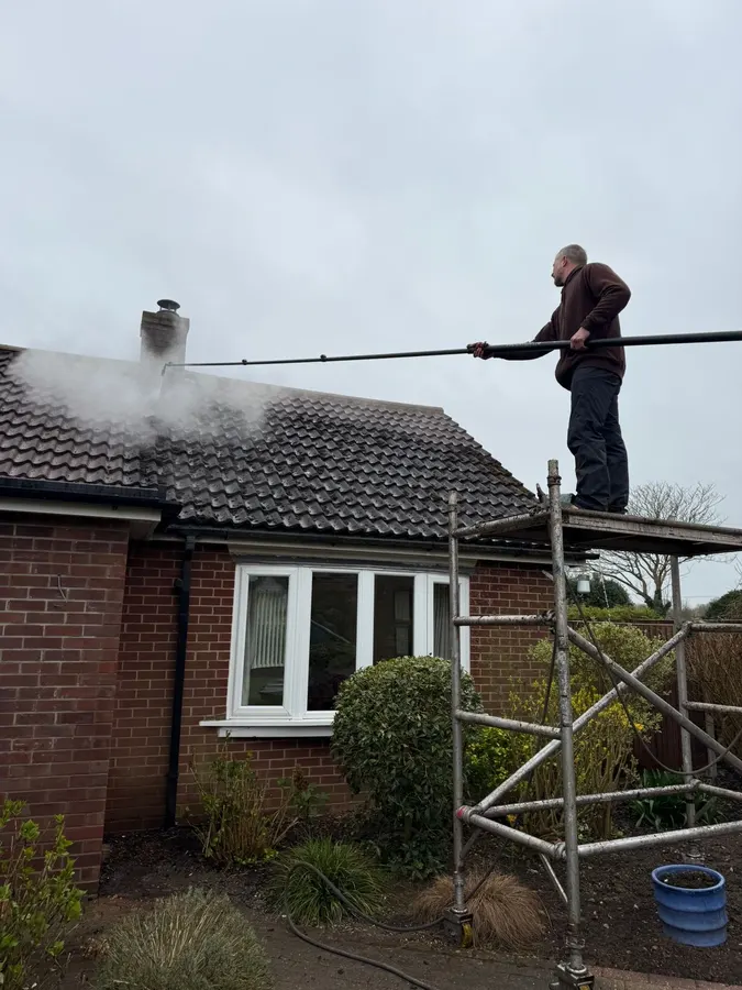 AMK Exteriors roof cleaning