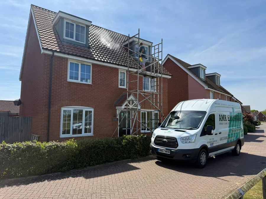 AMK Exteriors roof cleaning